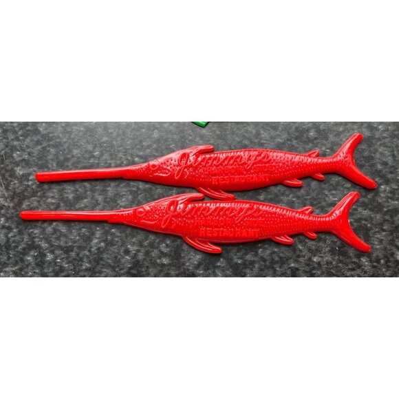 Vintage 1978 Lot of 7 Jimmy's Harbor Side Restaurant Boston Swizzle Stick Drink - Picture 4 of 10